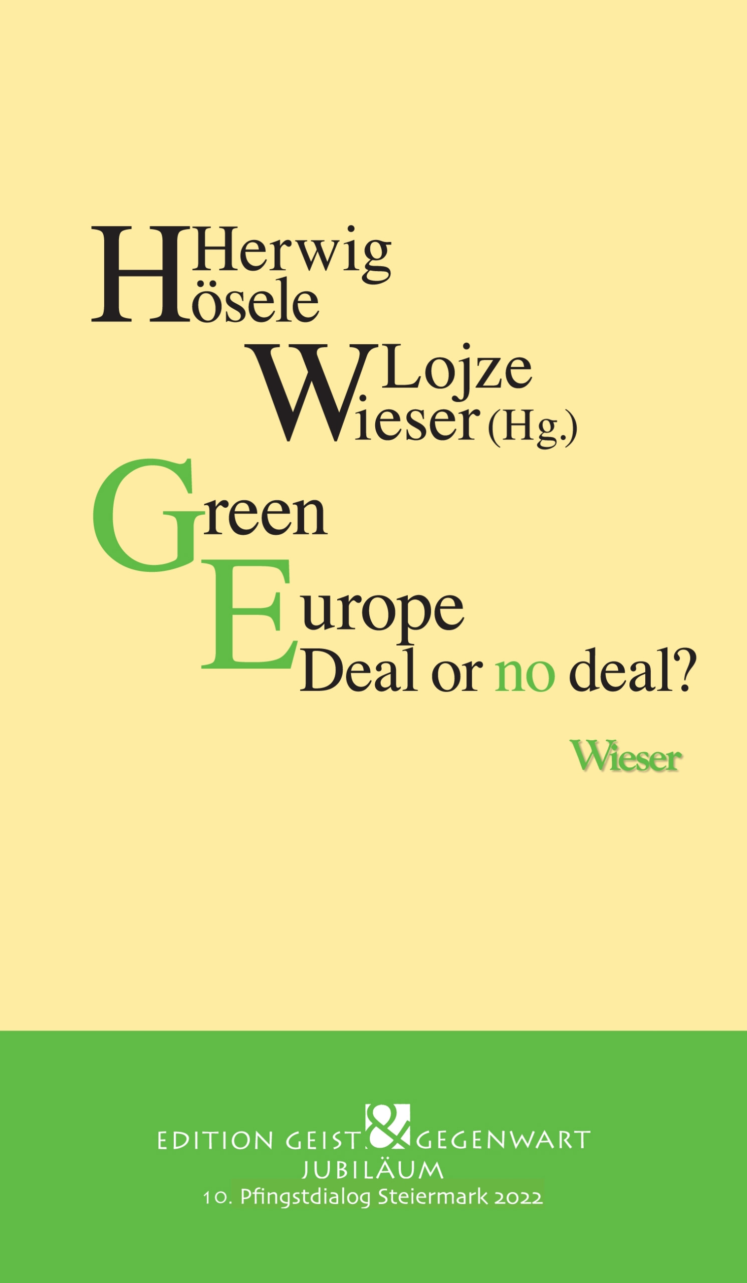 Green Europe – Das Buch zum Pfingstdialog 2022