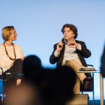 Forum „Europa im globalen Wettbewerb“ – IT-Vordenkerin Sarah Spiekermann-Hoff (WU Wien), Moderator Thomas Mayer (DerStandard)