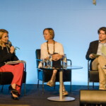 Forum „Europa im globalen Wettbewerb“ – v.l.n.r. Top-Beraterin Antonella Mei-Pochtler (ThinkAustria), IT-Vordenkerin Sarah Spiekermann-Hoff (WU Wien), Moderator Thomas Mayer (DerStandard)